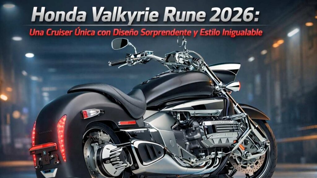 Honda Valkyrie Rune 2026: Una Cruiser Única con Diseño Sorprendente y Estilo Inigualable