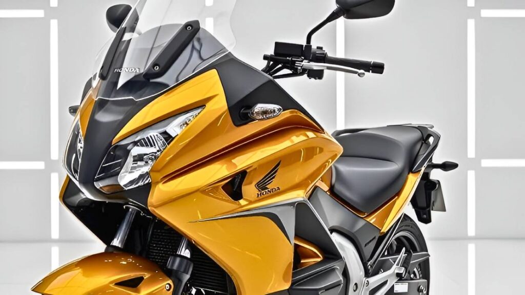 Honda NT700V Deauville Amarilla: La Moto Touring Cómoda y Fiable para Viajes Largos