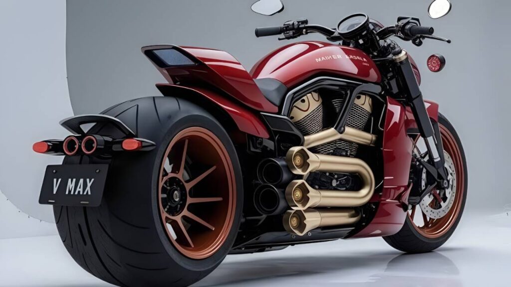 Yamaha VMAX 2026 Roja: La Moto Muscle Más Potente y Futurista que Sorprende