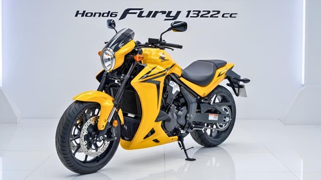 Honda Fury Amarilla: La Chopper de Estilo Custom Largo que Roba Miradas