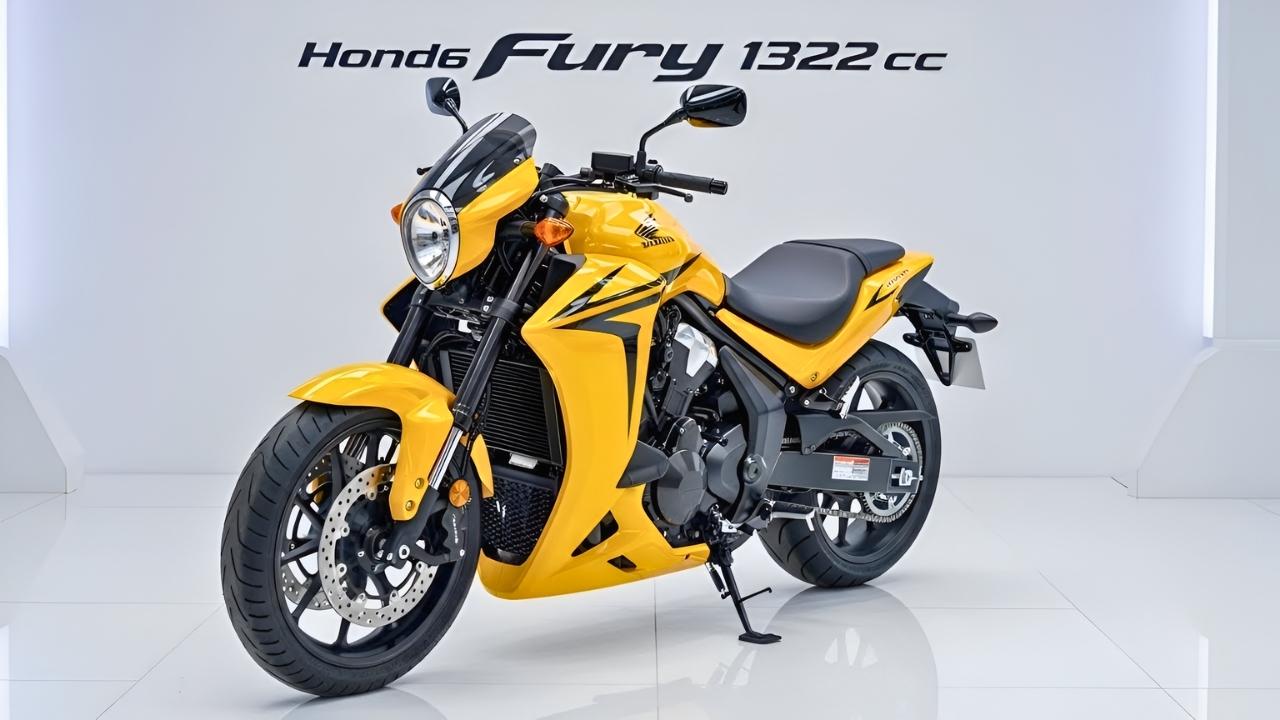 Honda Fury Amarilla: La Chopper de Estilo Custom Largo que Roba Miradas