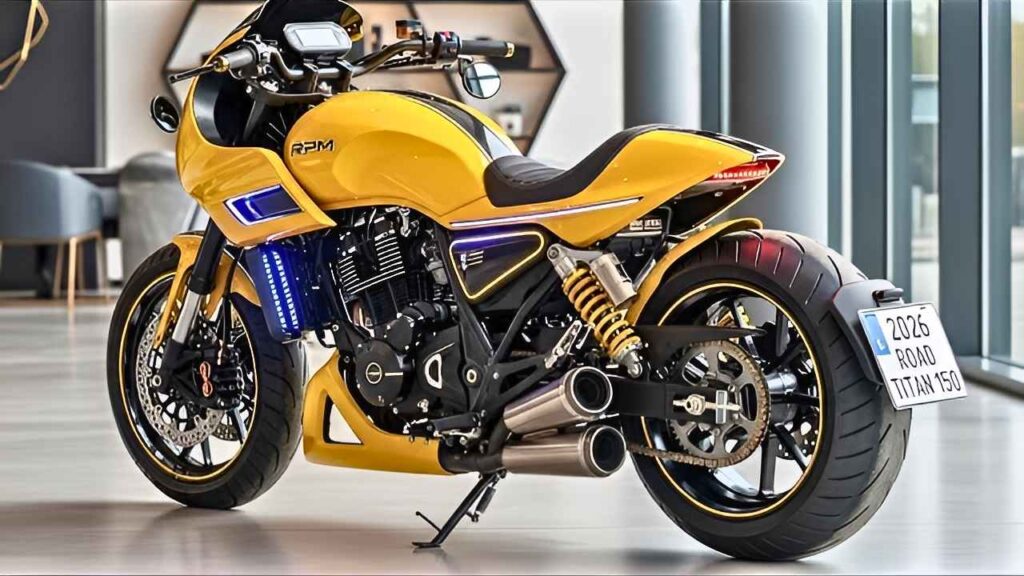 ROAD TITAN 150 2026: Café Racer Amarilla con Estilo Clásico y Toque Moderno